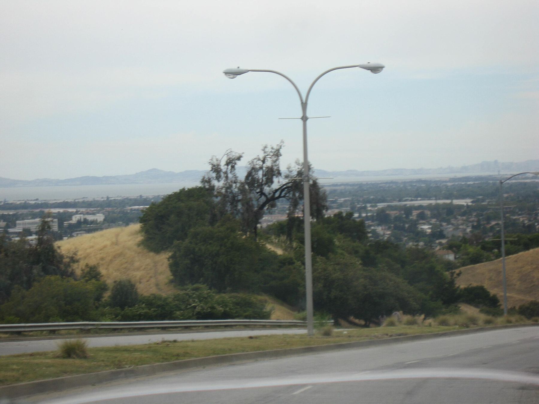 Hayward and the San Francisco Bay viewed from the hills