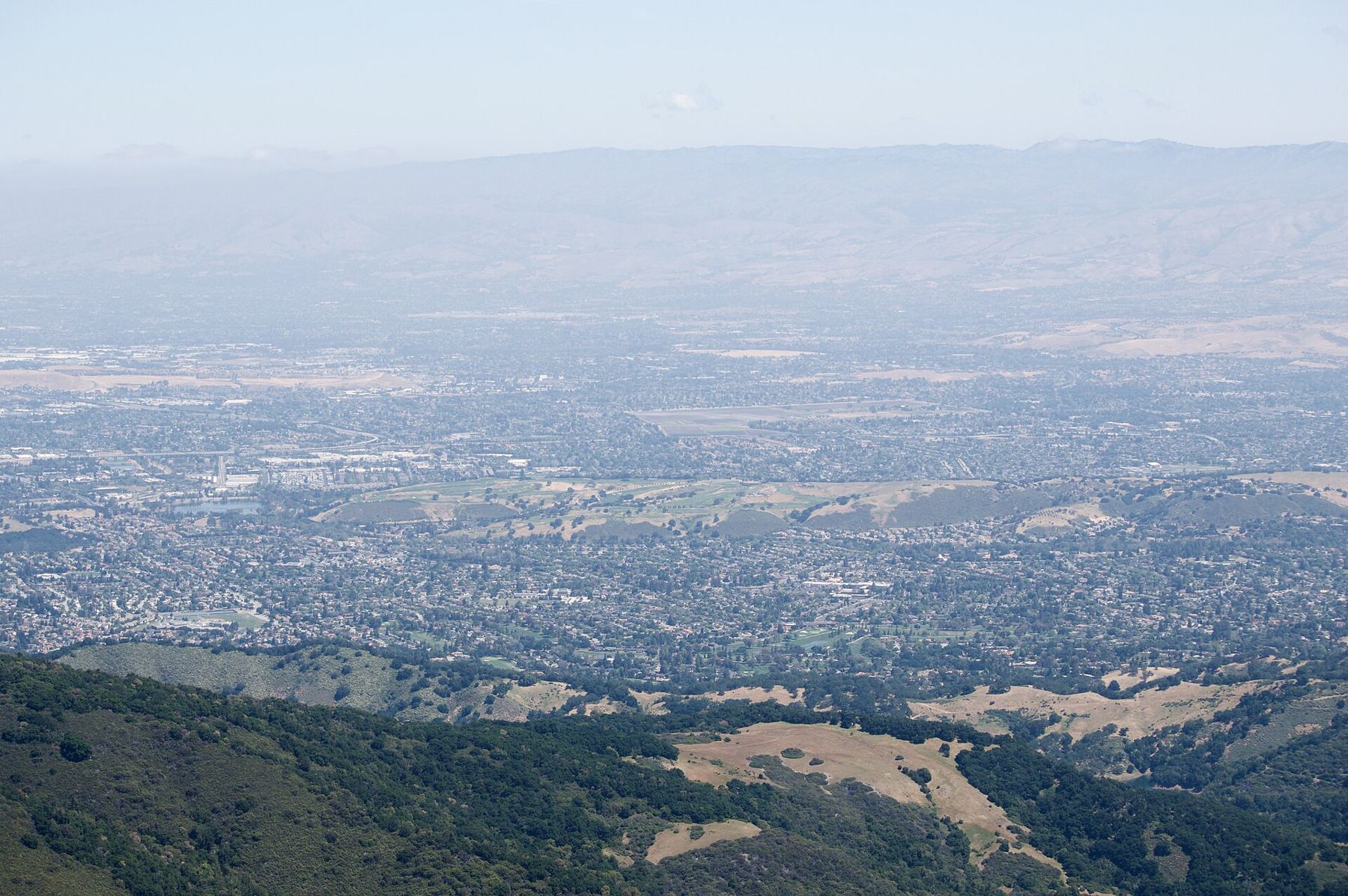 Santa Clara Valley viewed from Mount Umunhum
